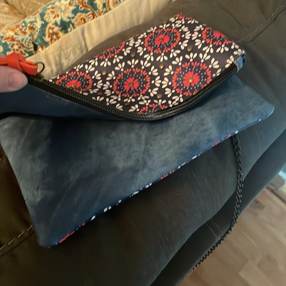 Rare Leather Vintage Colorful Boho Crossbody/Clutch Purse - Picture 9 of 9